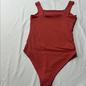 Reoria butsmooth double lined body suit tank top size small